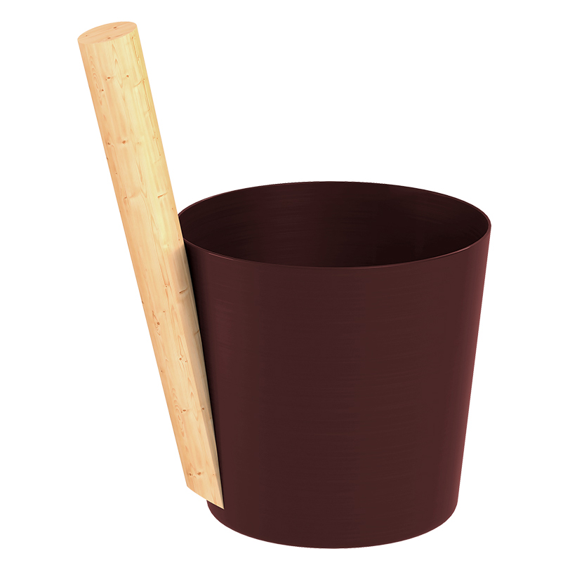 Шайка Эверест алюминий 5л (Dark brown (TG-46)) (миниатюра)